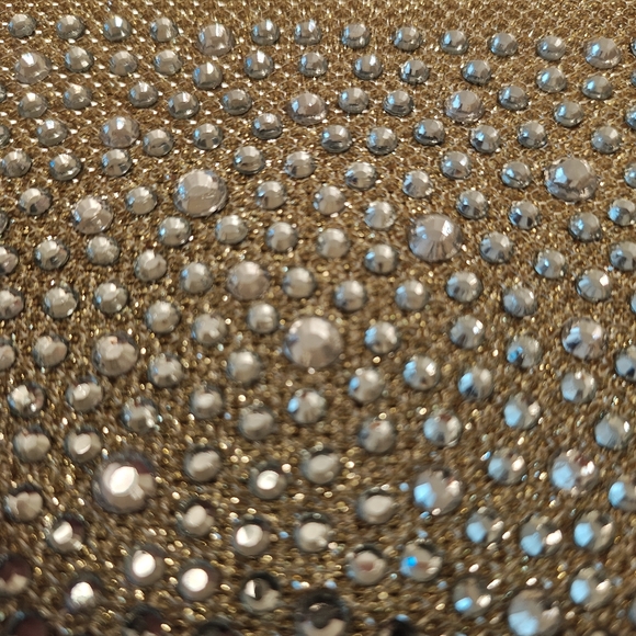 Vintage Gold Rhinestone Wristlet Clutch Bag. - Picture 2 of 8